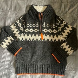 Mini Boden 3/4 zip sweater size 3-4